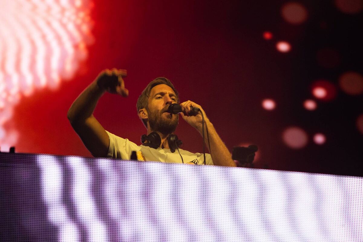 Calvin Harris performs during day two of Electric Picnic Festival 2024. (Photo by Kieran Frost/Redferns)