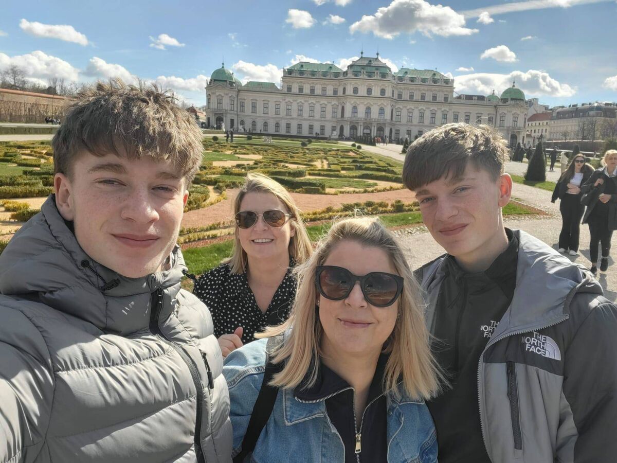 Susan O’Reilly with her sons Oisin and Rory Susan O’Reilly with her sons Oisin and Rory