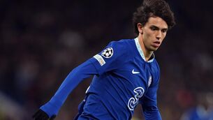 <p>Joao Felix during his first spell as a Chelsea player in 2023.</p>