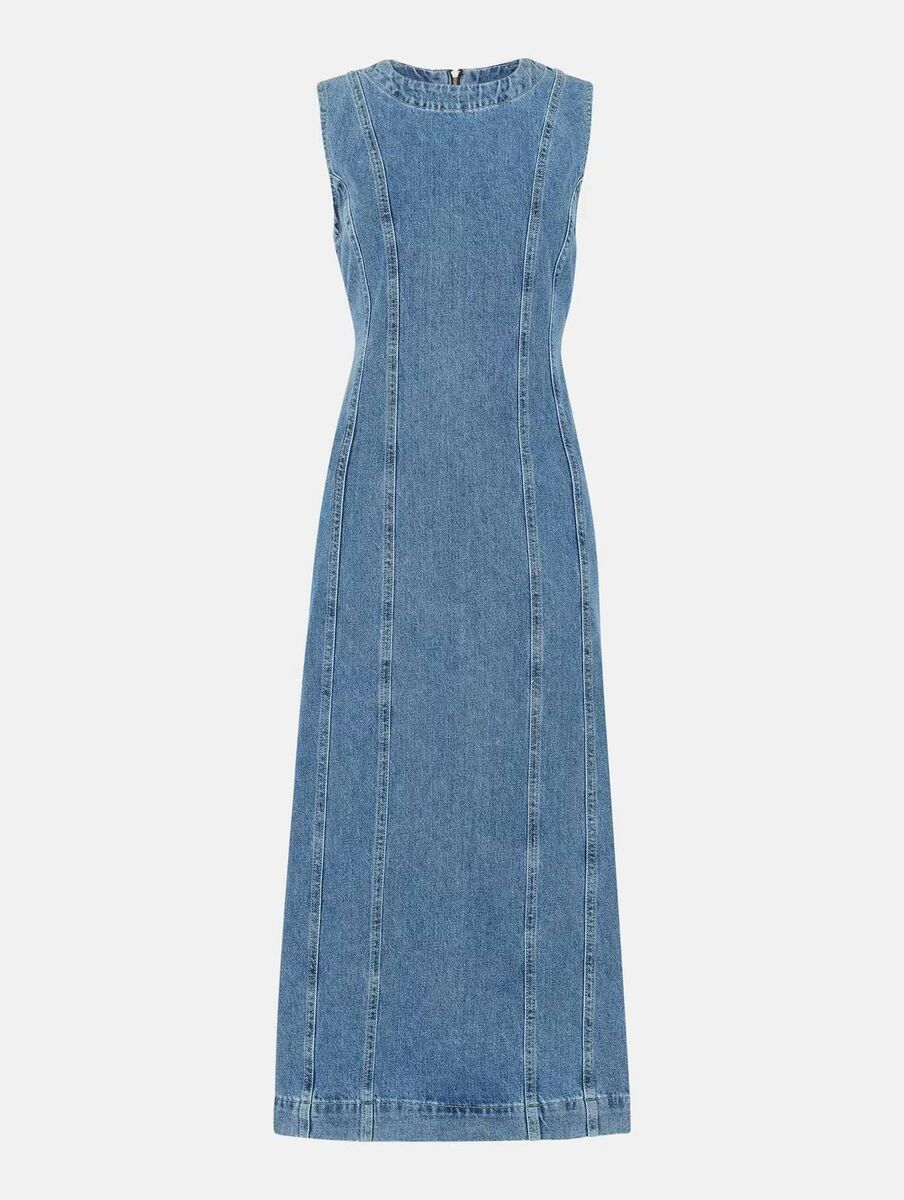 Sleeveless Denim Dress, €179, Whistles