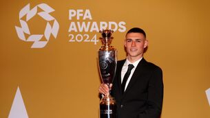<p>STAR MAN: Phil Foden after winning the PFA Players' Player of the Year award during the 2024 PFA Awards at the Opera House Manchester. Pic: Peter Byrne/PA Wire.</p>
