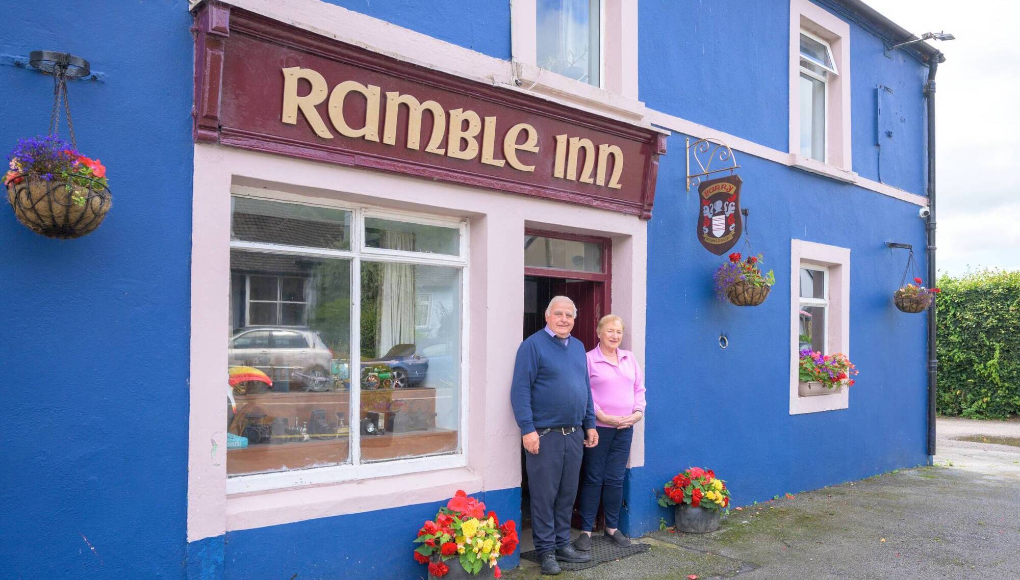 Halfway home: owners of the curiosity-packed  Ramble Inn and transport museum at  Halfway, Ballinhassig, is being sold by veteran owners Alan and Mary Barry