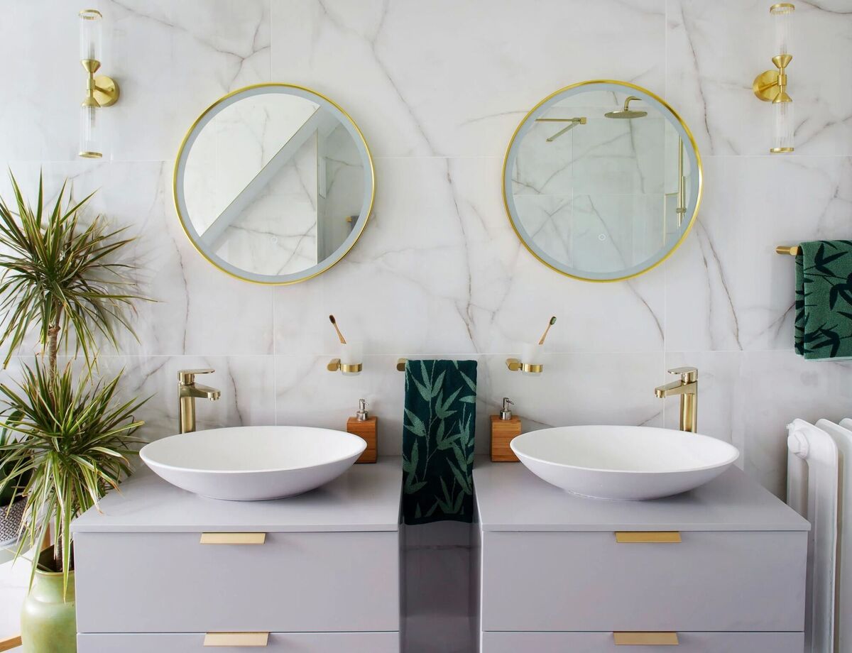 Sonas Stockholm wall-hung vanity, 600mm, Matt Artic Grey, €556, various suppliers.