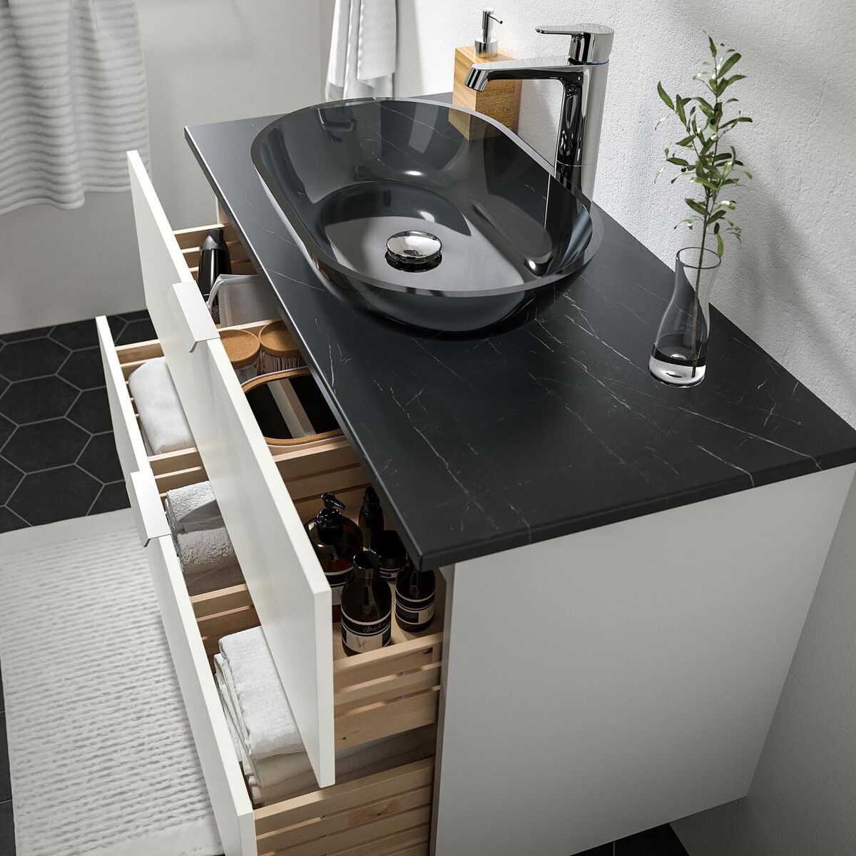 Angsjon/Oxmyren, 1200mm wide, €595, Ikea.