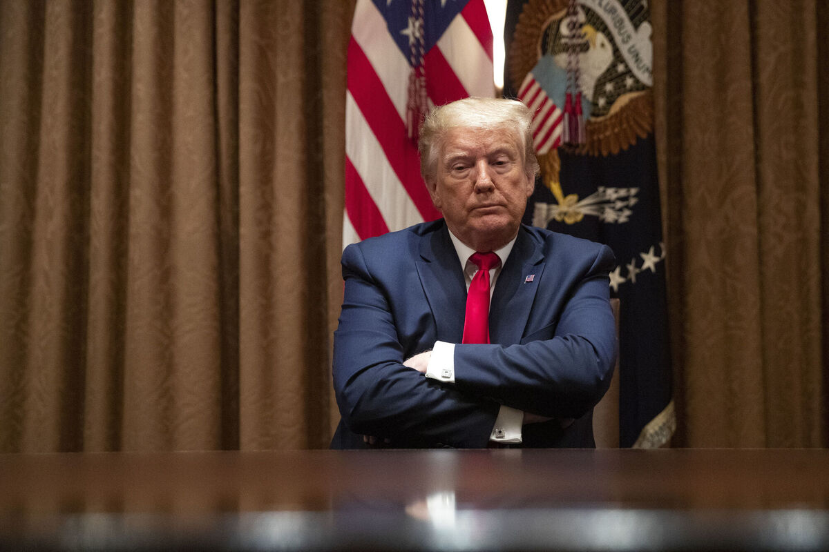 In 2019, then-president Donald Trump engaged in lengthy trade disputes which included tariffs on Irish products like butter and whiskey. Picture: Patrick Semansky AP In 2019, then-president Donald Trump engaged in lengthy trade disputes which included tariffs on Irish products like butter and whiskey. Picture: Patrick Semansky AP