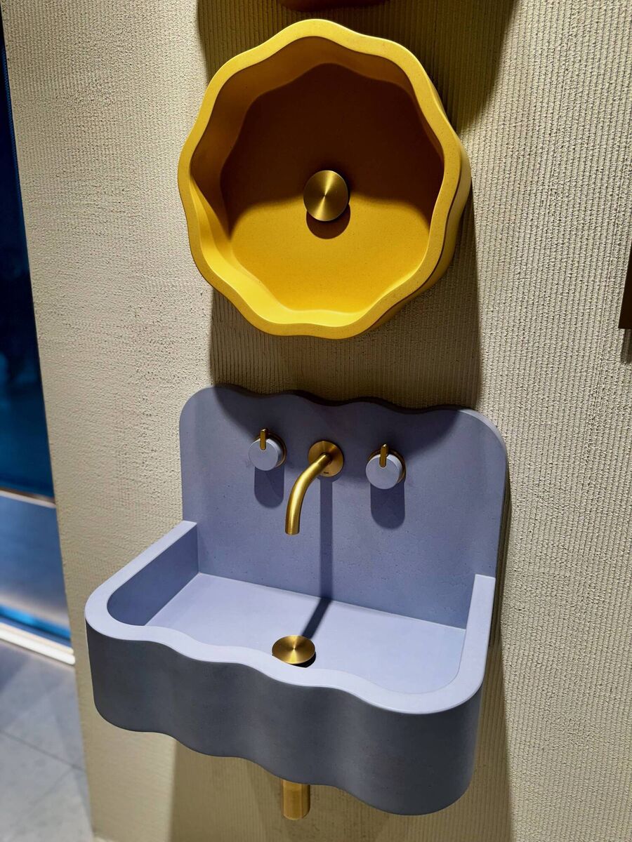 Statement sink from the Holm Collection by Kast at Salone del Mobile 2024.