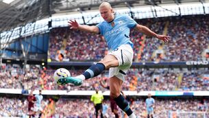 <p>IMPERIOUS: Manchester City's Erling Haaland in action. Pic: Peter Byrne/PA Wire.</p>