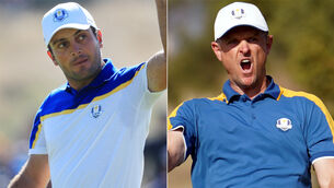 <p>TEAM CAPTAINS: Francesco Molinari and Justin Rose will lock horns in the UAE. Picture: Gareth Fuller/David Davies/PA</p>