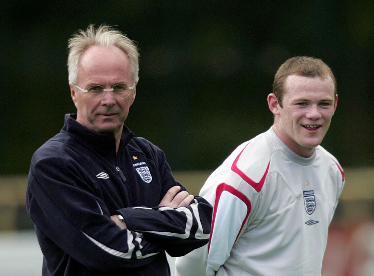 File photo dated 06-06-2006 of Sven-Goran Eriksson and Wayne Rooney.  Pic: Martin Rickett/PA Wire.