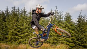 <p>Oisín O'Callaghan training on one of Ballyhoura Forest’s bike trails in Ardpatrick, Co Limerick Bike before he left Ireland to prepare for the forthcoming UCI Mountain Bike World Championships in Andorra. Picture: Neil Michael.</p>