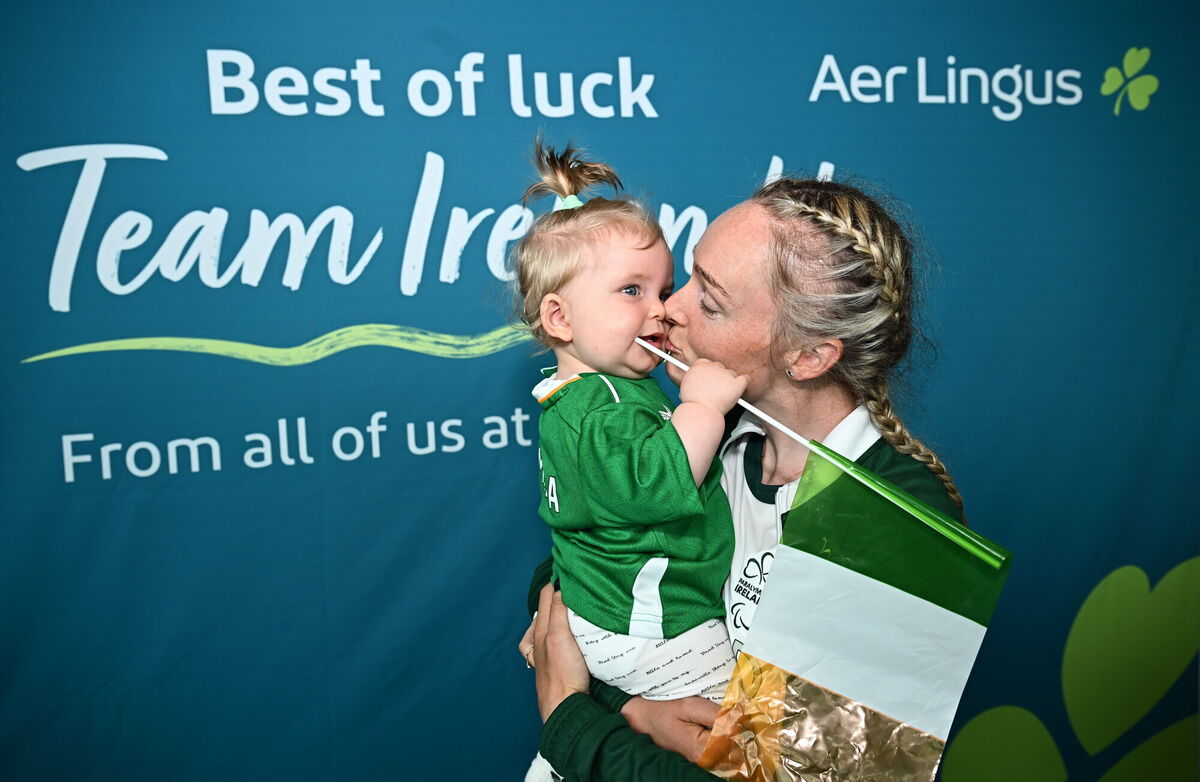 Paralympics Ireland cyclist Richael Timothy and her daughter Lucy, aged 11 months. Photo by Harry Murphy/Sportsfile Paralympics Ireland cyclist Richael Timothy and her daughter Lucy, aged 11 months. Photo by Harry Murphy/Sportsfile