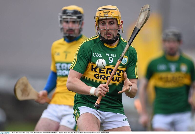 Kerry's John Griffin during a 2016 Allianz Hurling League, Division 1B game against Wexford. Picture credit: Brendan Moran / SPORTSFILE Kerry's John Griffin during a 2016 Allianz Hurling League, Division 1B game against Wexford. Picture credit: Brendan Moran / SPORTSFILE