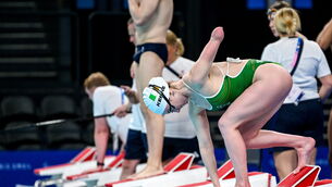 <p>HIGH HOPES: Ellen Keane of Ireland during a training session at the Paris La Défense Arena. Pic: Ramsey Cardy/Sportsfile</p>