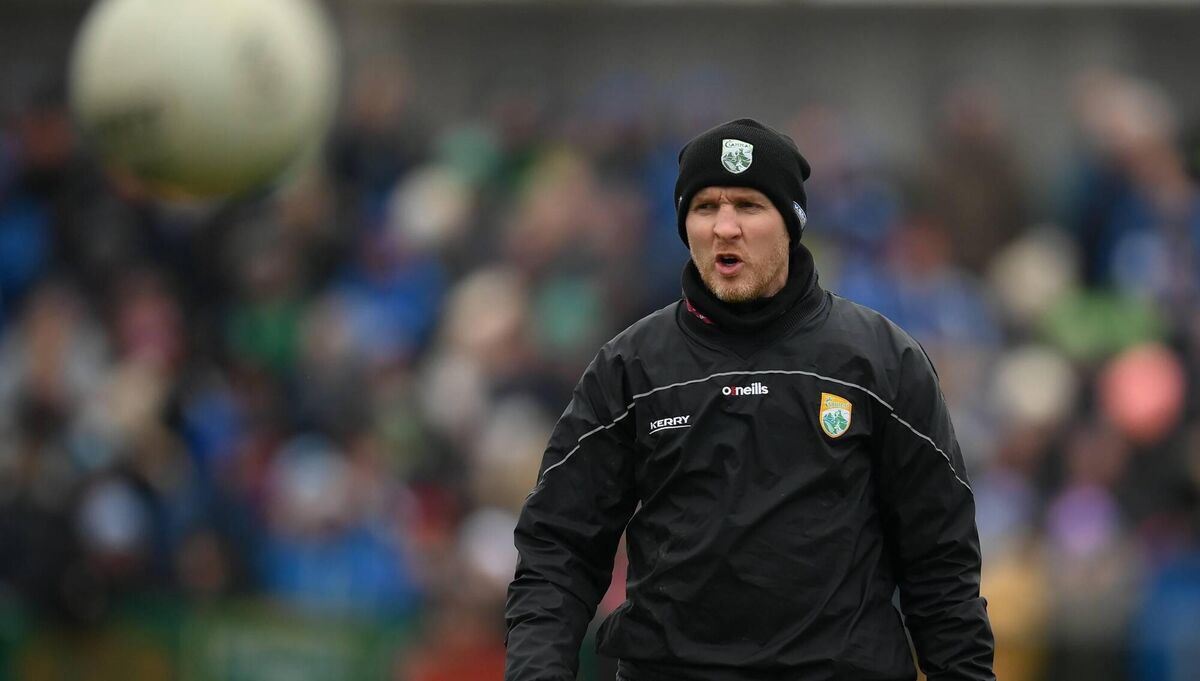 Kerry coach Paddy Tally during the Allianz Football League Division 1 match between Monaghan and Kerry. Pic: Stephen McCarthy/Sportsfile