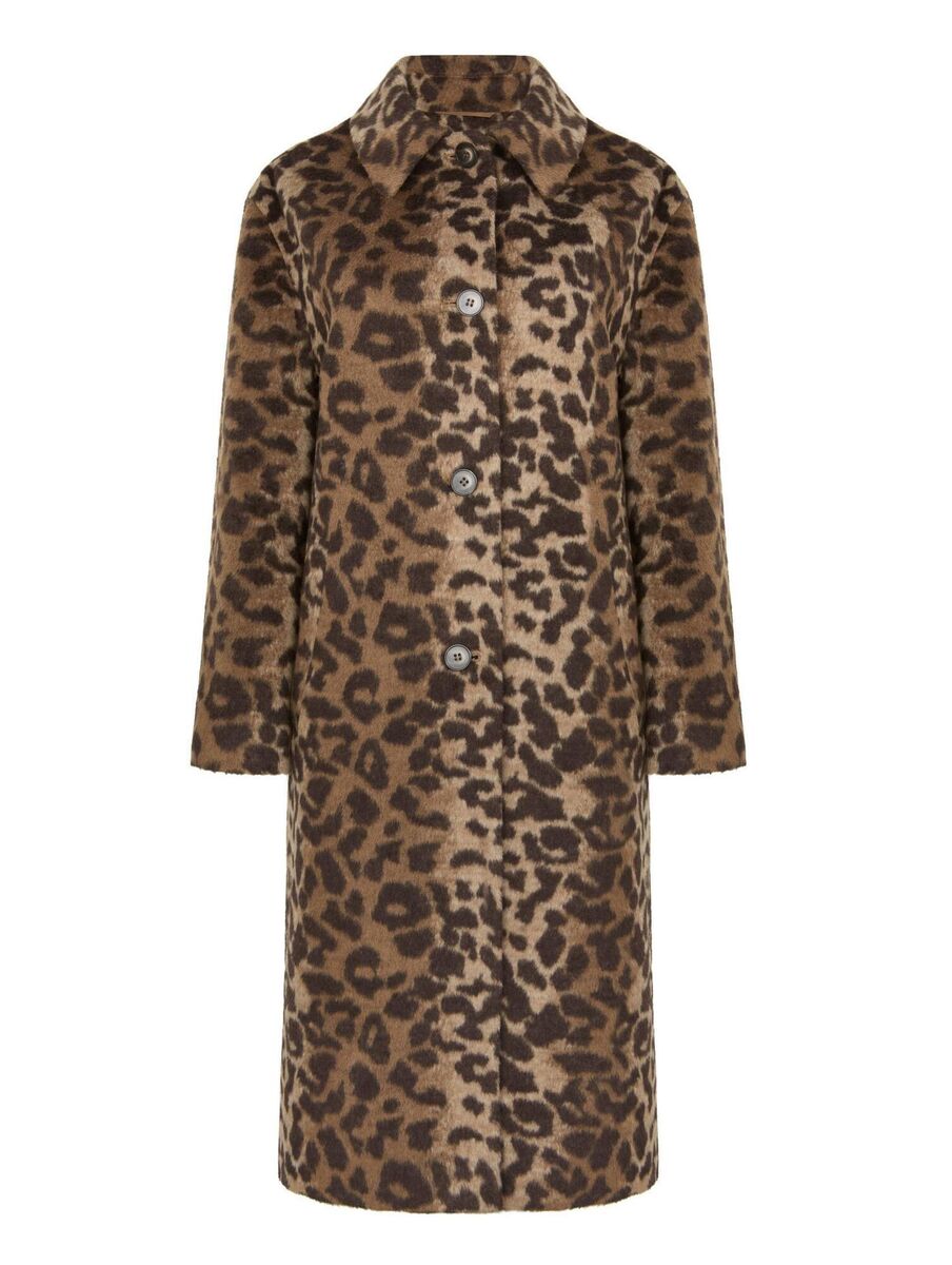 Animal print car coat, M&amp;S, €109 (November)