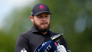 <p>Tyrrell Hatton at the LIV Golf League at the JCB Golf and Country Club, Rochester. Picture date: Sunday July 28, 2024.</p>