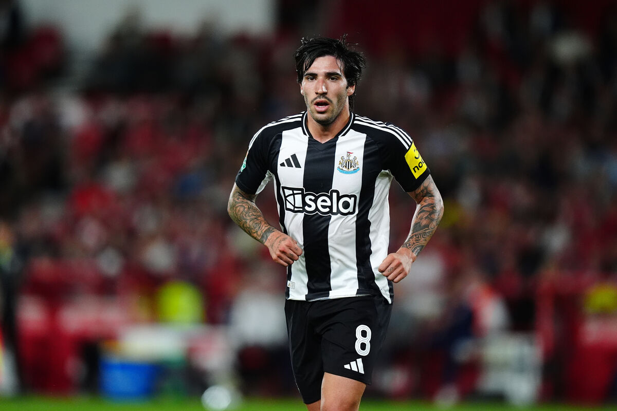 RETURN: Tonali played his first game since a ban that left him sidelined for 10 months