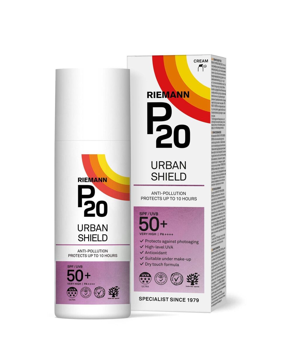 P20 Urban Shield SPF50+ (€30, Meagher’s Pharmacy)