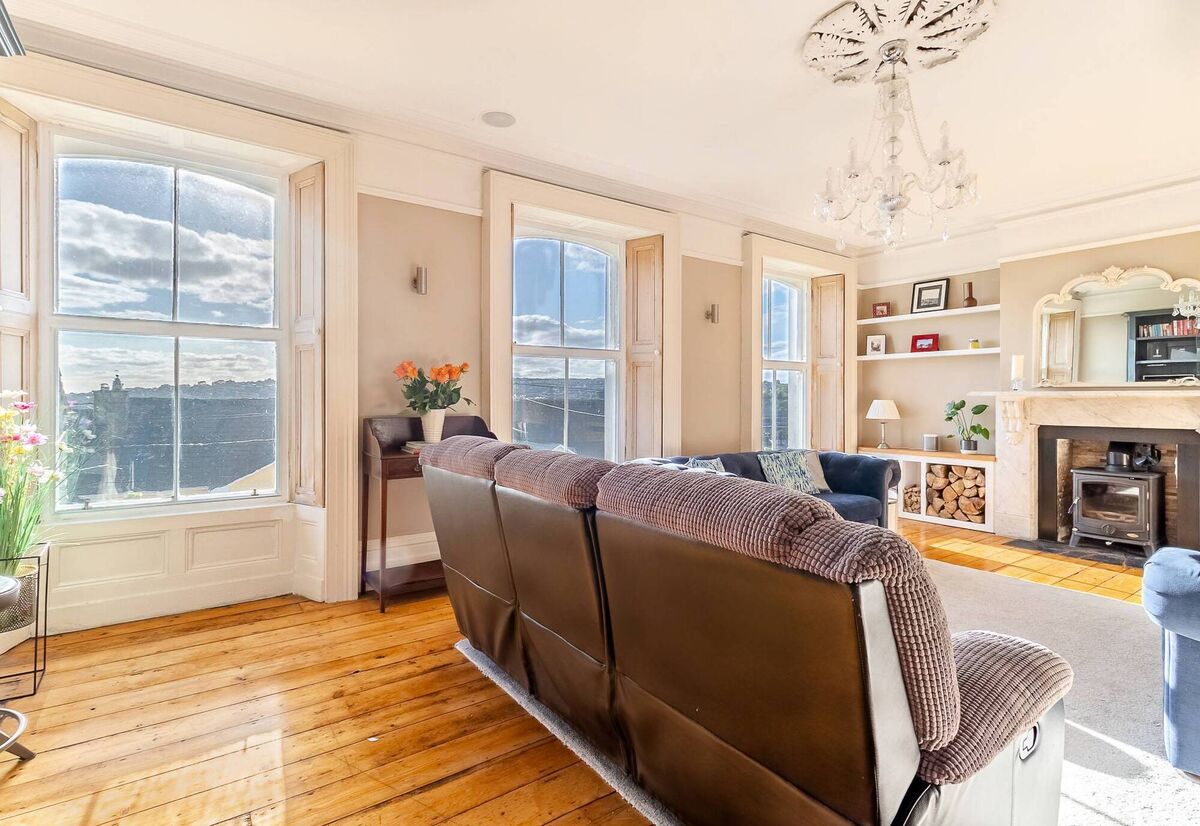 Inside of No 1: the view beckon, and the lofty house is tip-top too