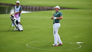<p>TOUR CHAMPIONSHIP: Rory McIlroy is 10 shots off the pace despite an opening-round 69. Picture: Brendan Moran/Sportsfile</p>