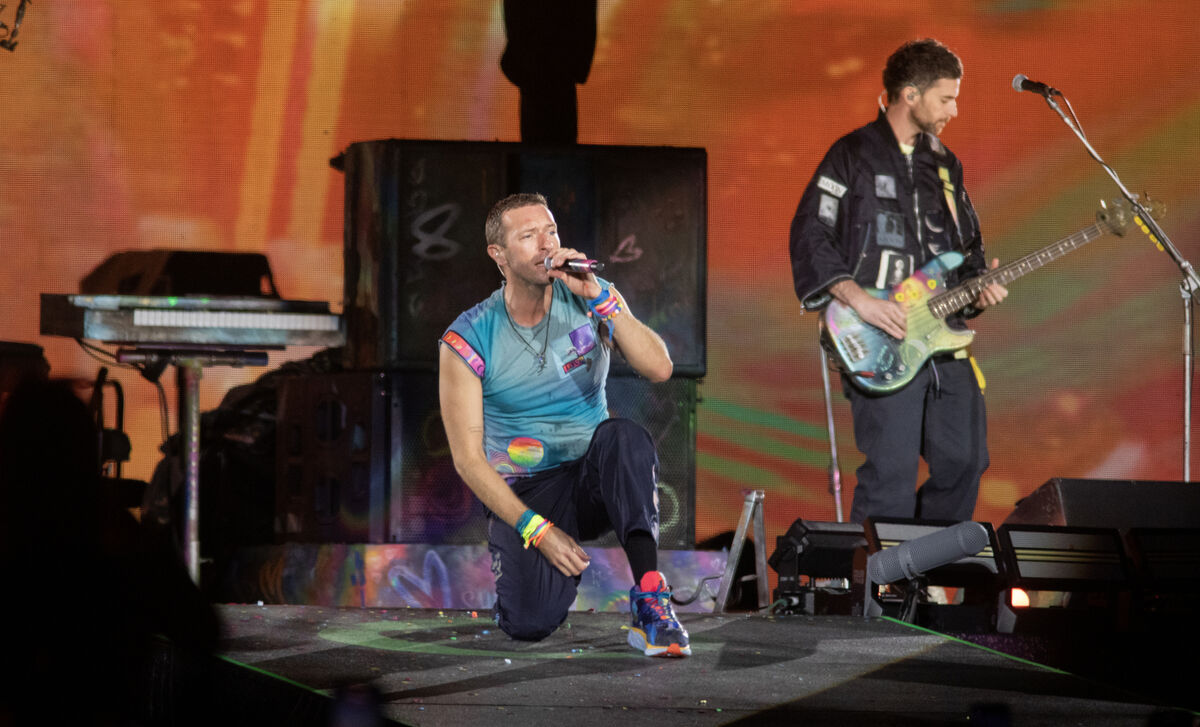 Chris Martin in Croke Park. Picture: Gareth Chaney