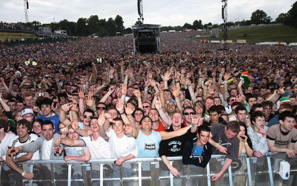 Oasis fans at Slane Castle in June 2009. Picture: Collins
