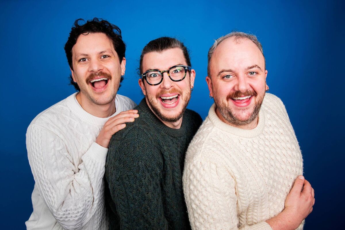 Killian Sundermann, Tony Cantwell and Shane Daniel Byrne of the Young Hot Guyz podcast Killian Sundermann, Tony Cantwell and Shane Daniel Byrne of the Young Hot Guyz podcast