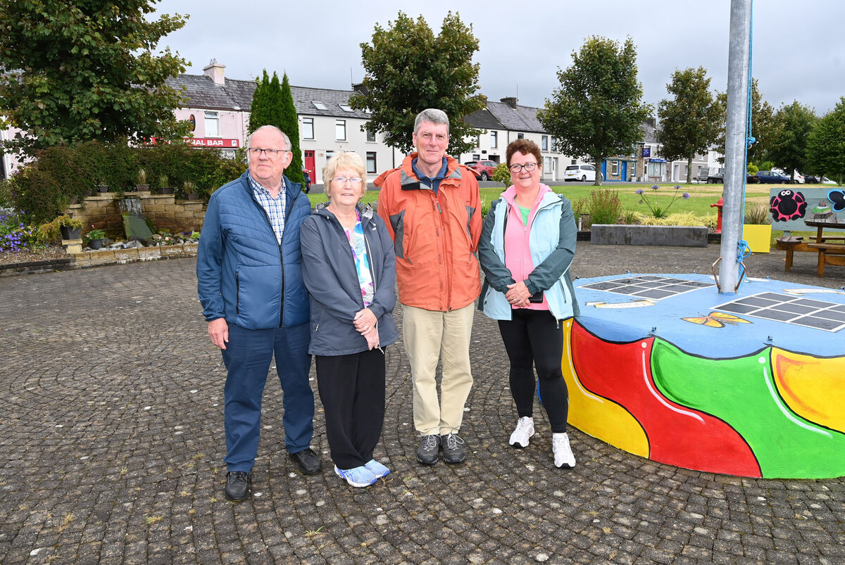 (Left to right) Andy O'Halloran, chairman of Knocknagree Fair Field Tidy towns; Margaret Goulding, treasurer; Phil Horton, committee member and Catherine Horgan, assistant treasurer. Picture: Eddie O'Hare