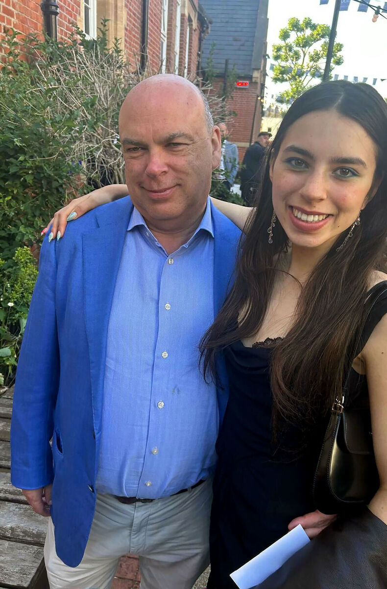 Mick Lynch with his daughter Hannah, who both died after the luxury yacht Bayesian sank. Picture: Family Handout/PA Wire 