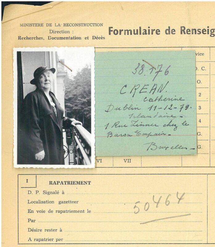Catherine Crean. Courtesy of Archives de l'Etat en Belgique [State Archives, Belgium]