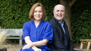 <p>Clodagh Finn and John Morgan with their new book, The Irish in the Resistance. Picture: Gareth Chaney</p>