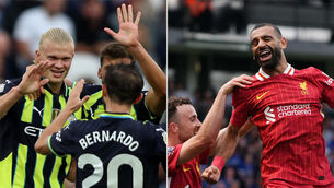 <p>FAST START: Erling Haaland and Mohamed Salah have been celebrating for Manchester City and Liverpool respectively. Pic: Rhianna Chadwick/Bradley Collyer/PA)</p>