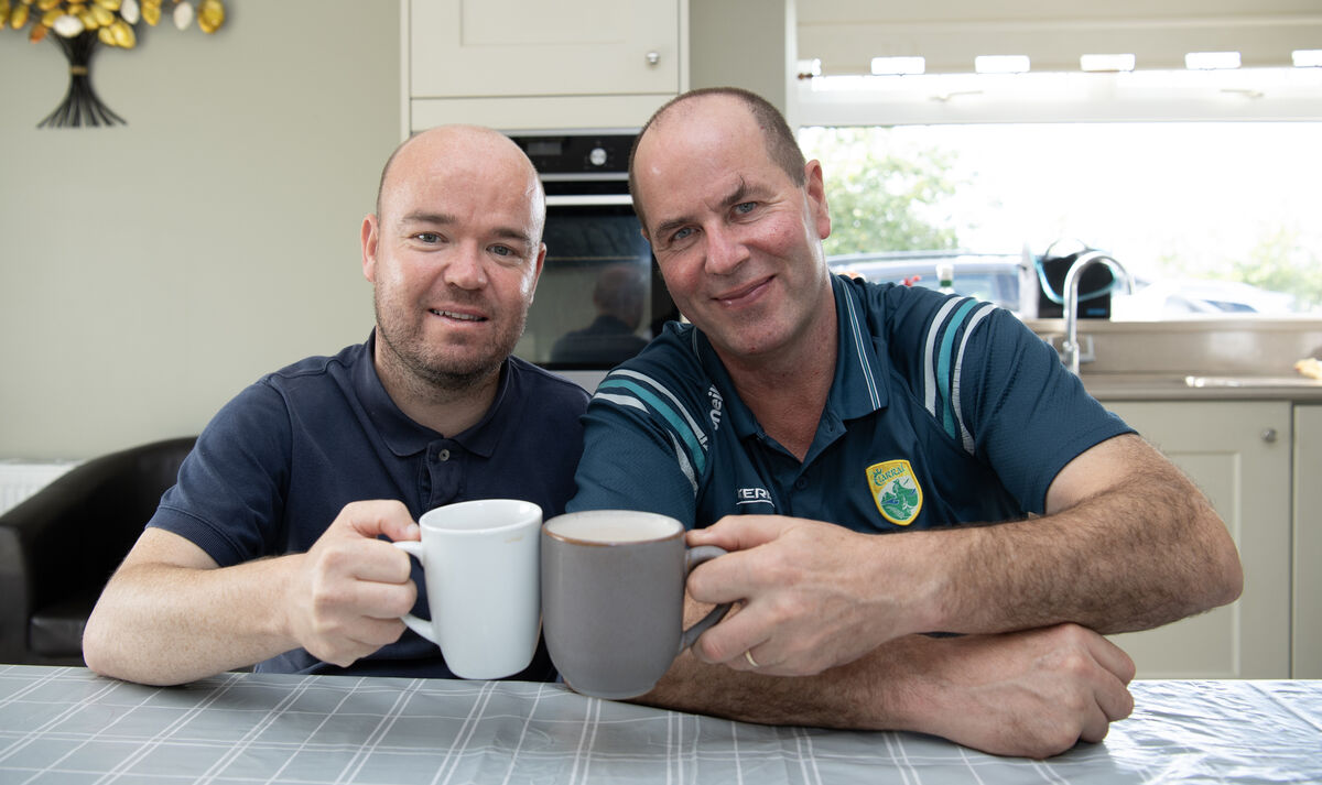 Mike Sheehy (left) and his nephew Brian Sheehy Father-of-three Mike says it was a “no-brainer” decision to put himself forward for testing to discover if his kidney would be a suitable match for Brian. Photo: Domnick Walsh © Eye Focus LTD.