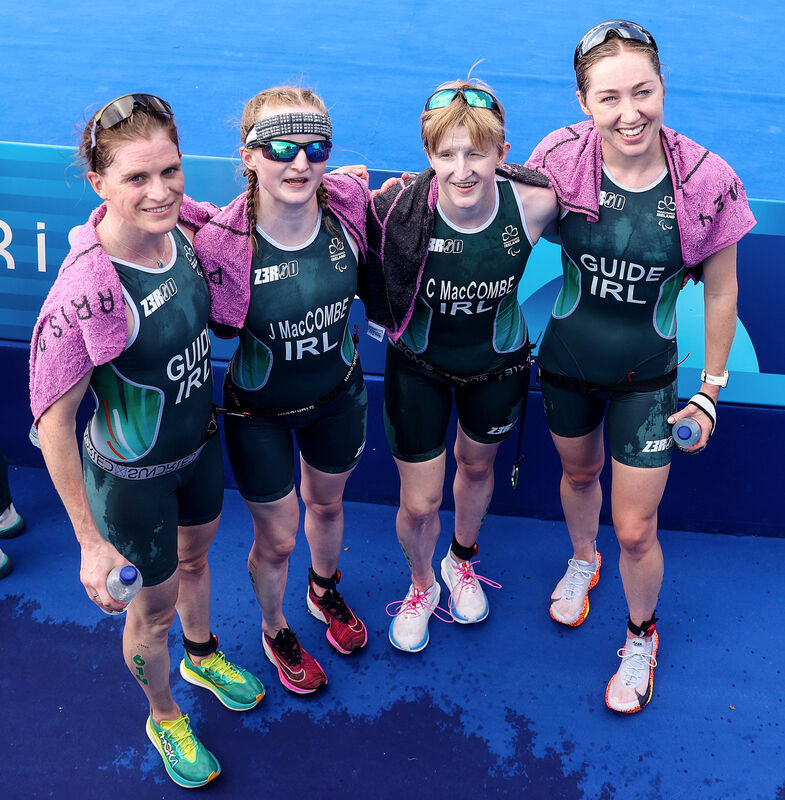 Ireland’s Eimear Nicholls, Judith MacCombe, Chloe MacCombe and Catherine A Sands. Picture: ©INPHO/Tom Maher