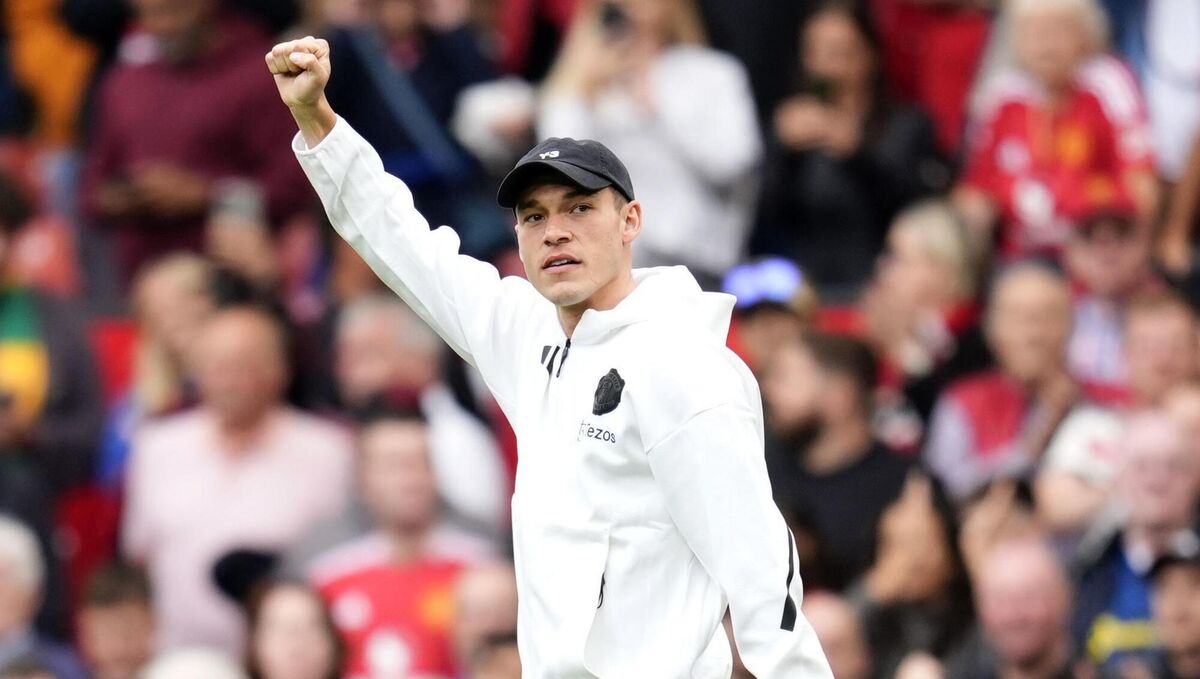 Manchester United's new signing Manuel Ugarte. Photo credit should read: Nick Potts/PA Wire. 