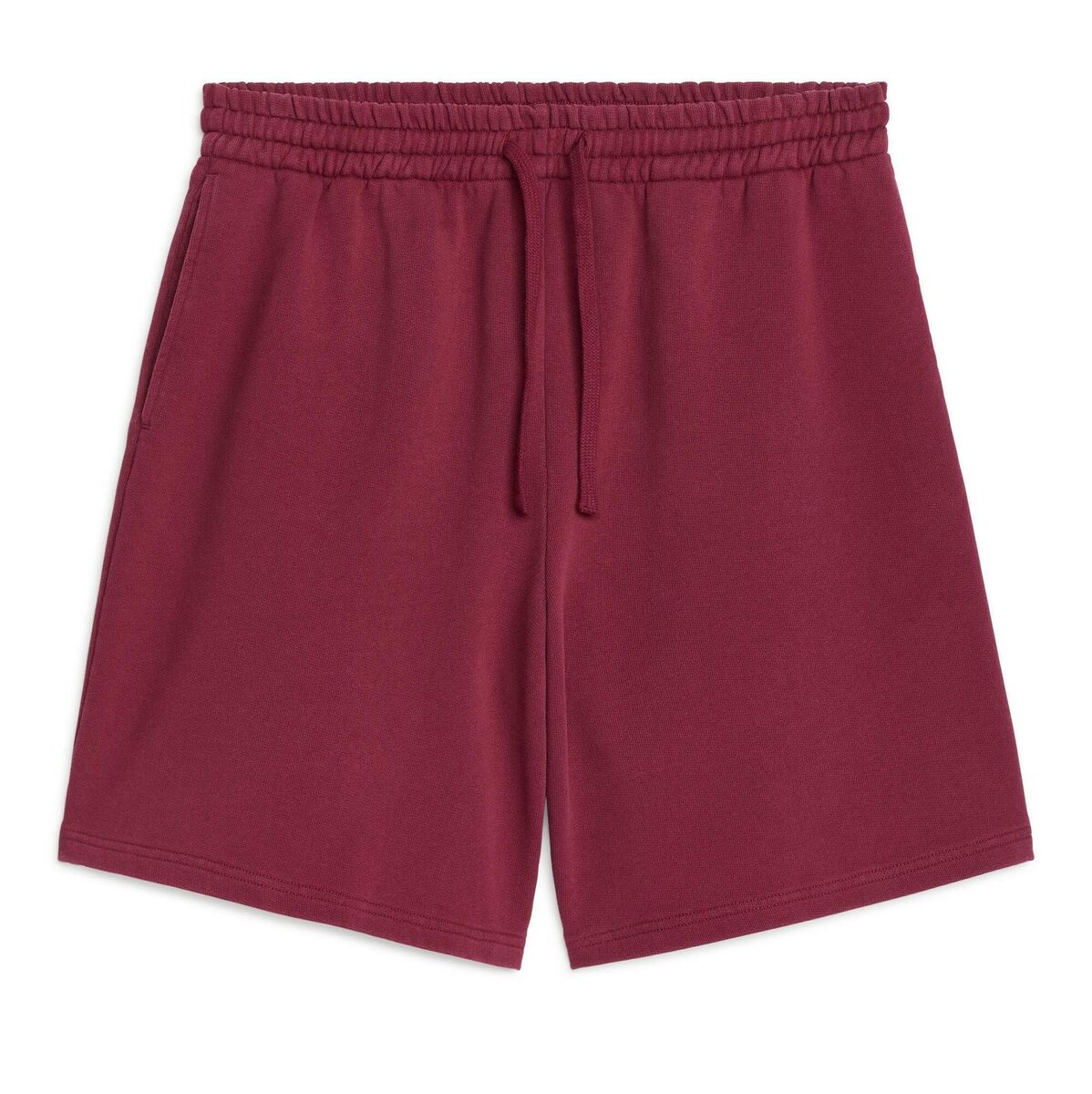Burgundy Terry Shorts, €39, Arket Burgundy Terry Shorts, €39, Arket