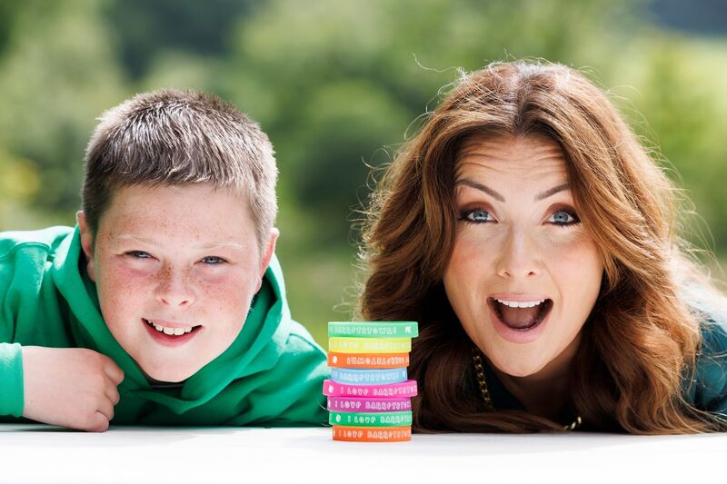 Jennifer Zamparelli is pictured with Jonathan Lennon (11), as they launch the return of Applegreen’s Bands for Barretstown fundraising drive. Jennifer Zamparelli is pictured with Jonathan Lennon (11), as they launch the return of Applegreen’s Bands for Barretstown fundraising drive.