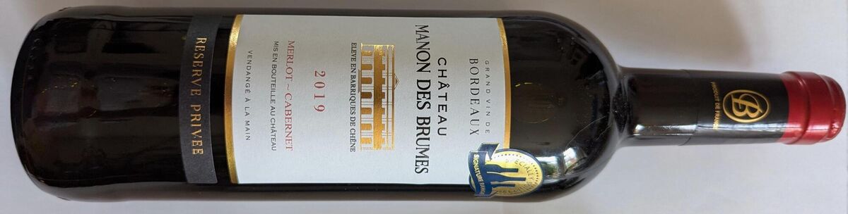 Château Manon des Brumes Bordeaux 2019, €8