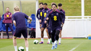 <p>JACK THE LAD: England's Jack Grealish during a training session at St George's Park this week. Pic: Nick Potts/PA Wire.</p>