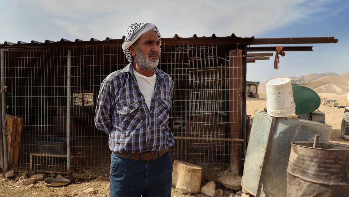 Ata Mlehat, 63, from al-Mu'arrajat. Picture: Tom Clarke/Hannah McCarthy Photography