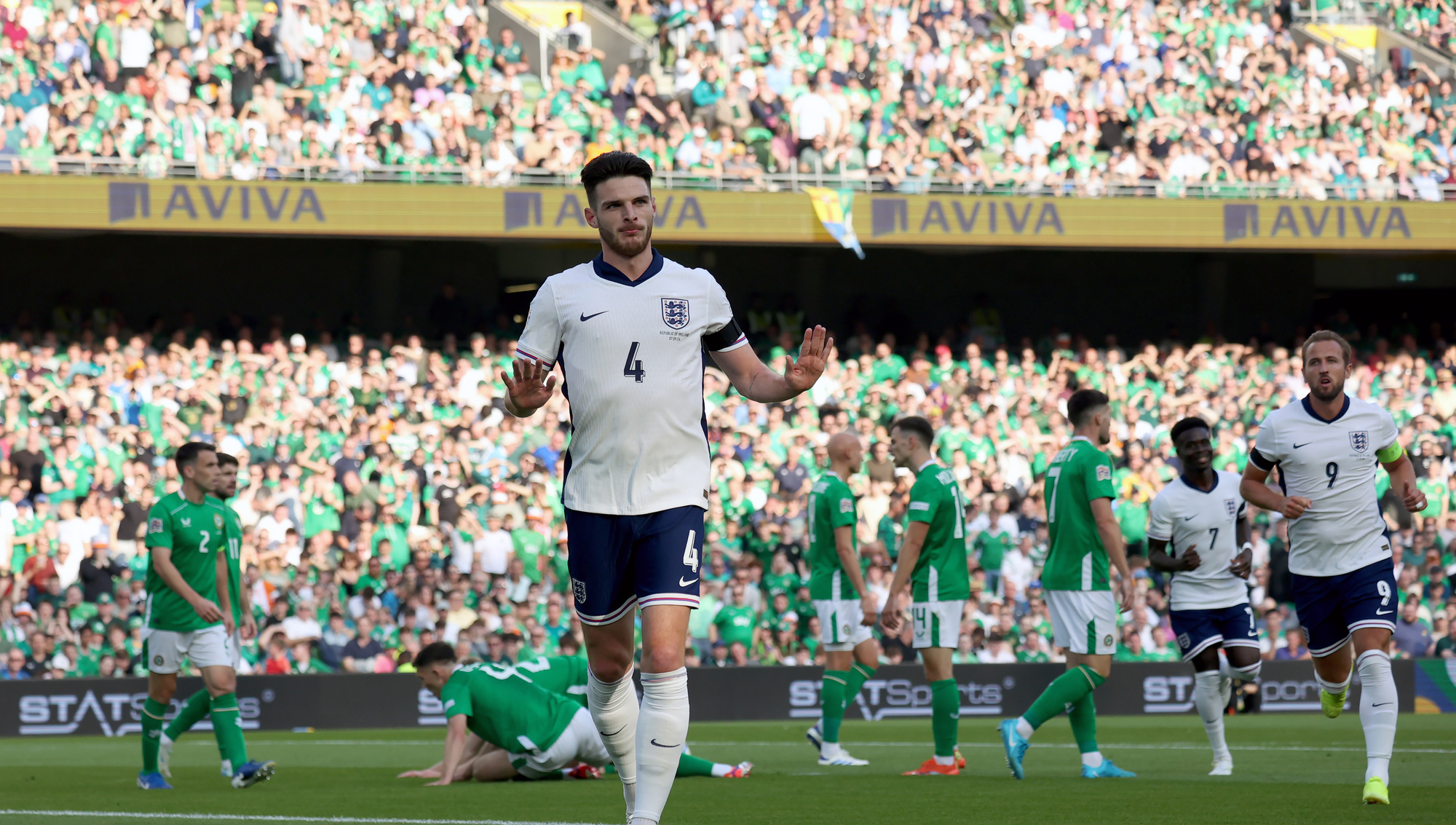Declan Rice says celebrating goal would have been ‘disrespectful’ to Cork grandparents