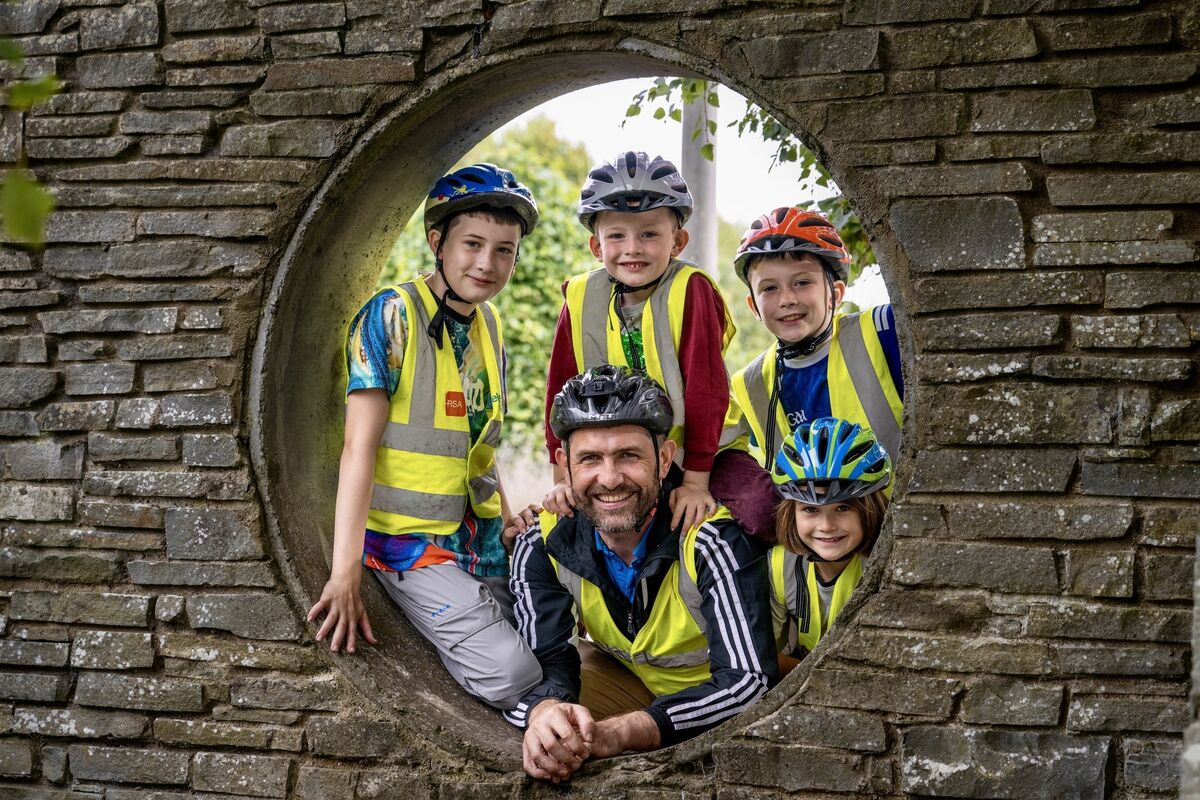 George Finn pictured with his children, Daragh, 11, Ronan, 10, Naoise, 7 and Éanna, 5, in Carrigtwohill. Picture Chani Anderson George Finn pictured with his children, Daragh, 11, Ronan, 10, Naoise, 7 and Éanna, 5, in Carrigtwohill. Picture Chani Anderson