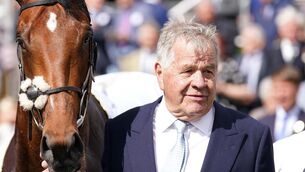 <p>Michael Stoute during day two of the Dante Festival 2022 at York racecourse. Pic: Tim Goode/PA Wire.</p>