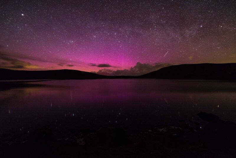 Aurora from Bunaveela, Crossmolina, Mayo, Ireland. Picture: Brian Wilson 