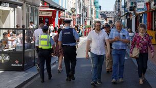 <p>Gardaí on patrol in Cork city. Anyone who visits the city on a regular basis will have a tale of harassment or intimidation, ranging from low-level annoyance to outright confrontation.</p>