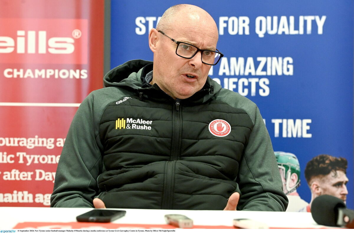 New Tyrone senior football manager Malachy O'Rourke during a media conference at Tyrone GAA Garvaghey Centre in Tyrone. Photo by Oliver McVeigh/Sportsfile