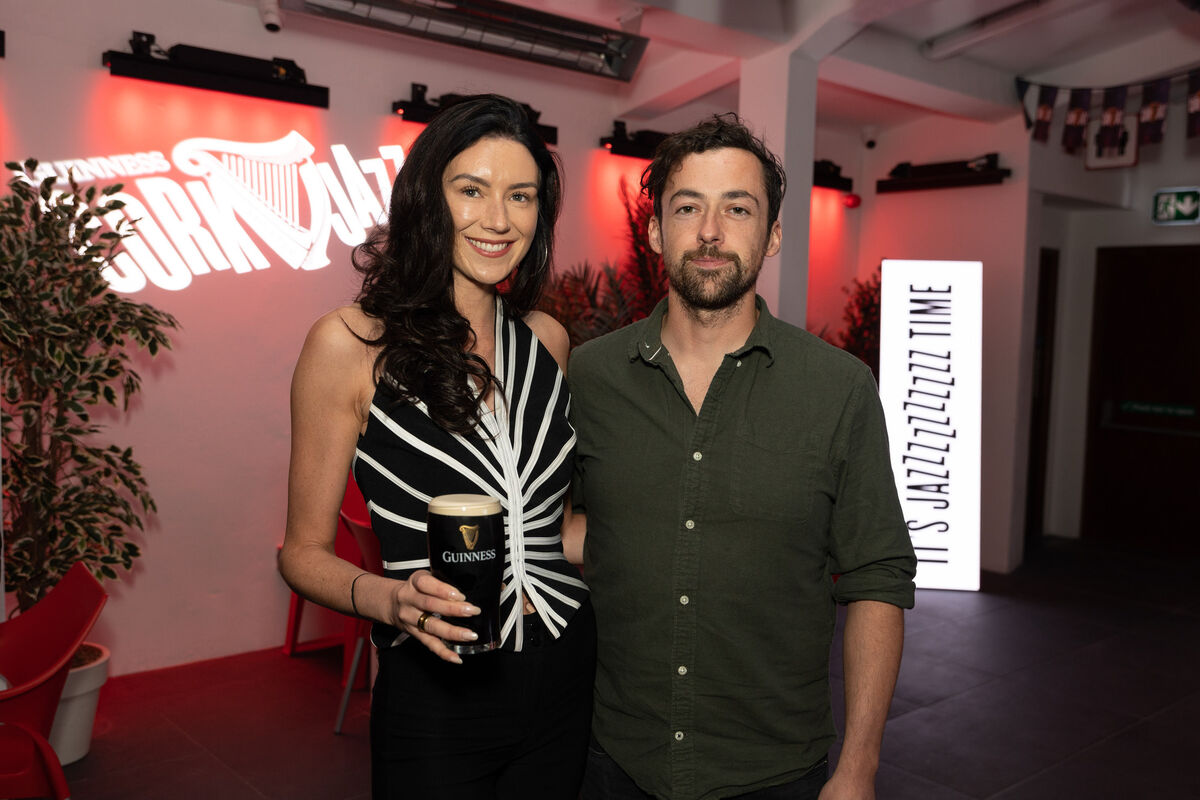 Deirbhile Lee, Richmond Hill and Stephen O’Byrne, Ballinlough at the programme launch of the Guinness Cork Jazz Festival. Pictures: Darragh Kane