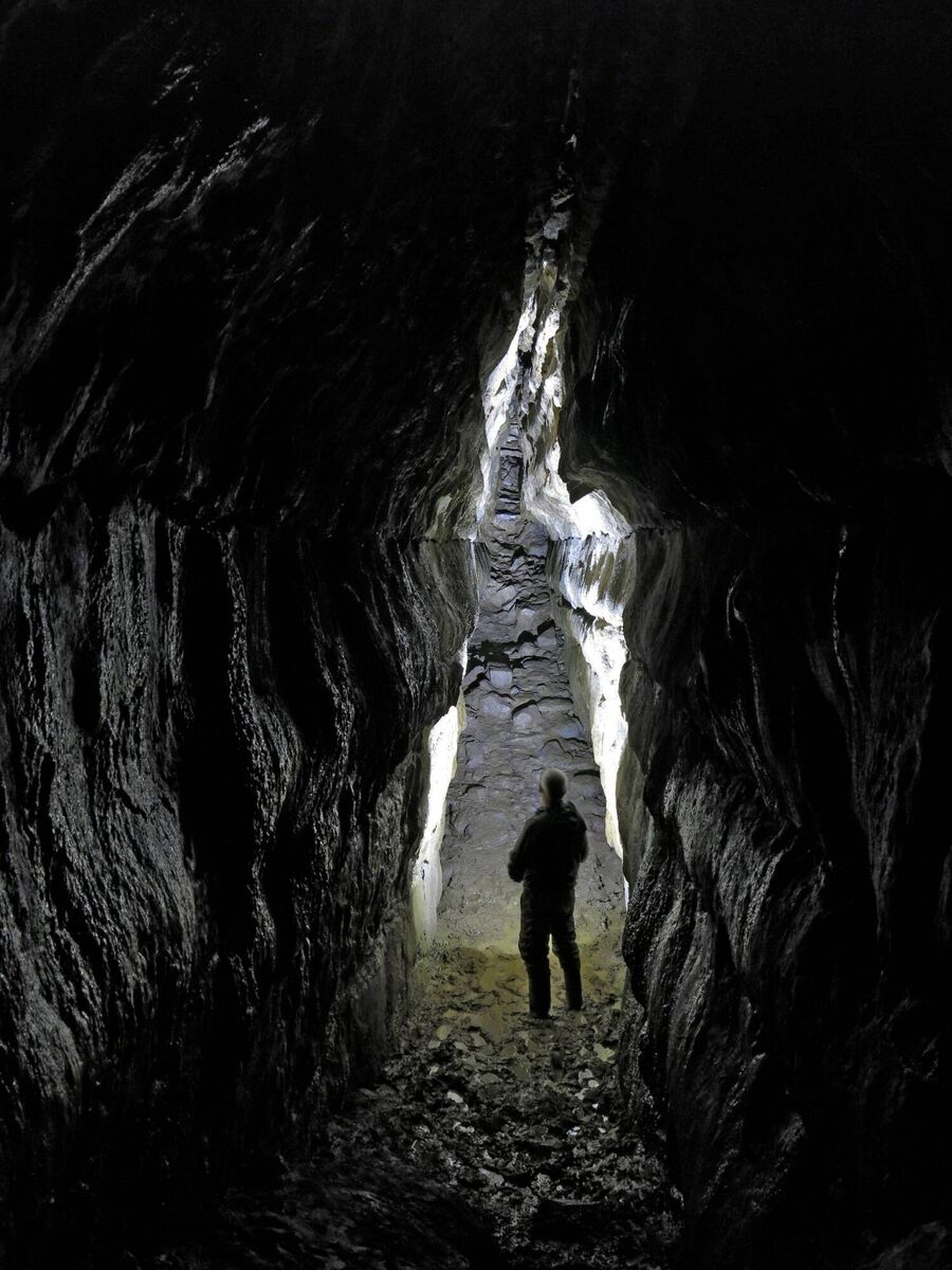 The mystical Oweynagat (Cave of the Cats), known as “Gate to Hell” and the entrance to the Otherworld is close to Rathcroghan Visitor Centre. The mystical Oweynagat (Cave of the Cats), known as “Gate to Hell” and the entrance to the Otherworld is close to Rathcroghan Visitor Centre.