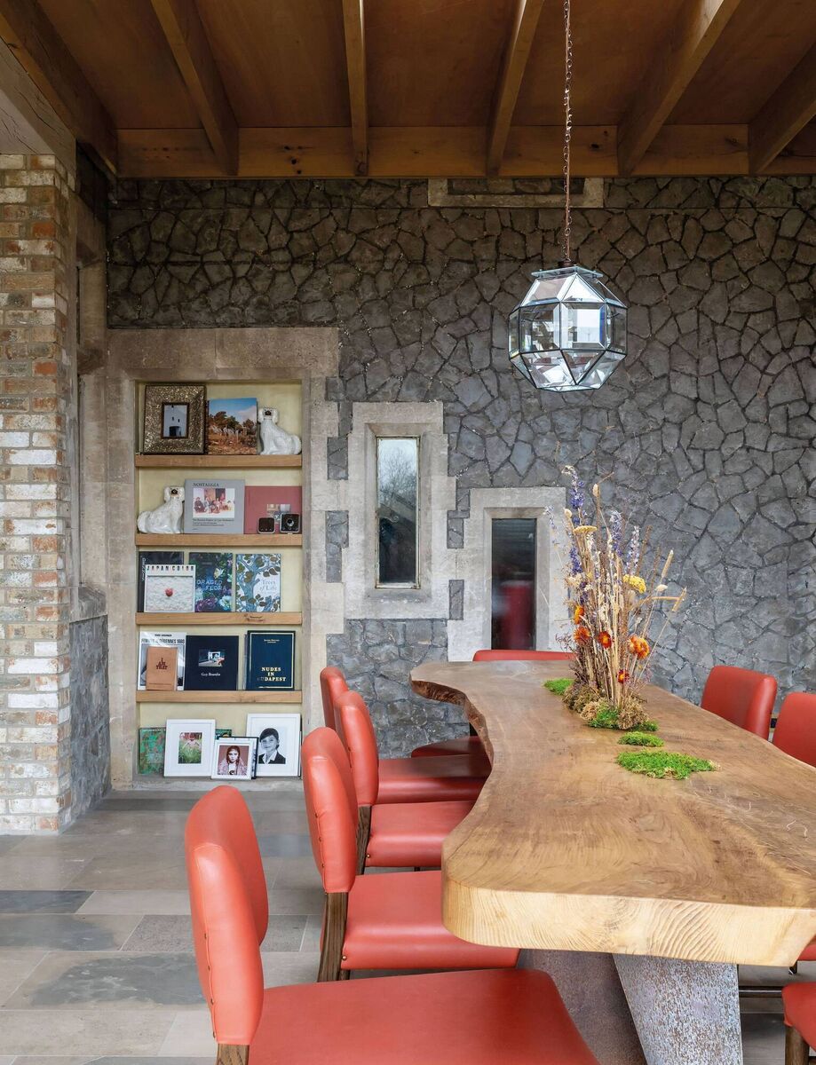 Author Jo Berryman’s dining room in her Somerset rectory home.