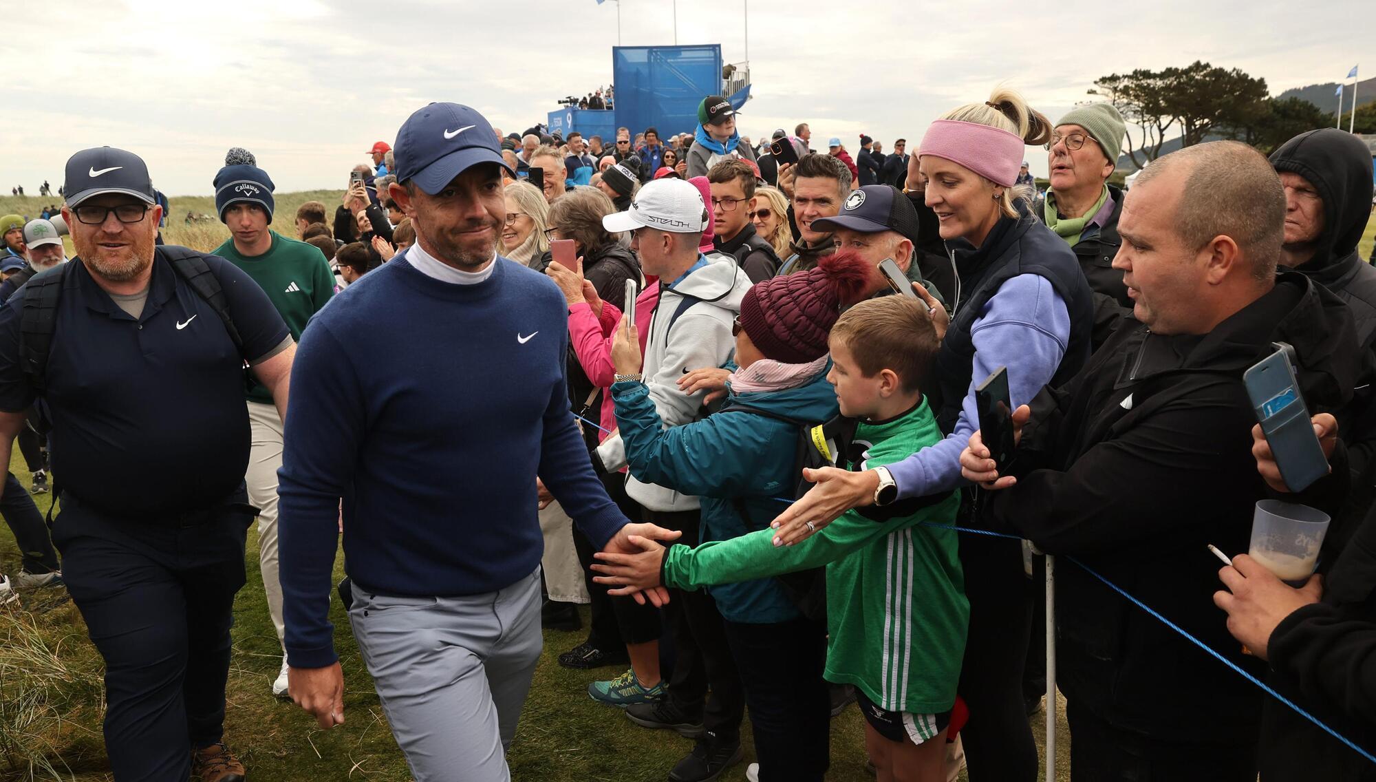 Rory McIlroy in contention, and having fun, on home turf
